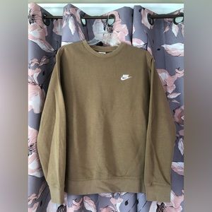 caramel brown nike sweatshirt